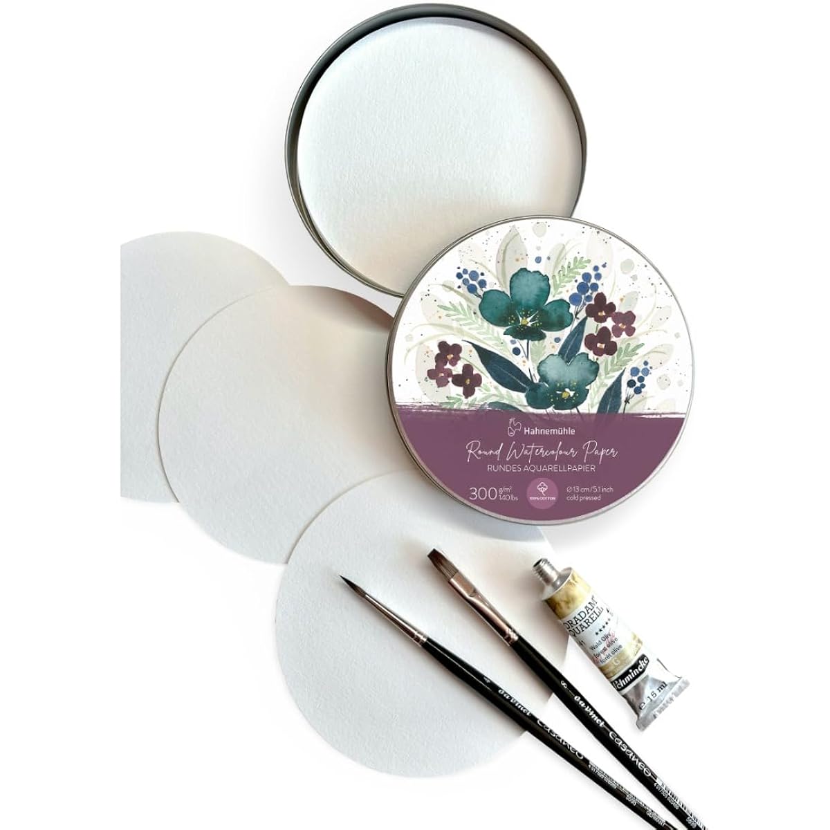 Hahnemuhle round watercolor paper can cold press
