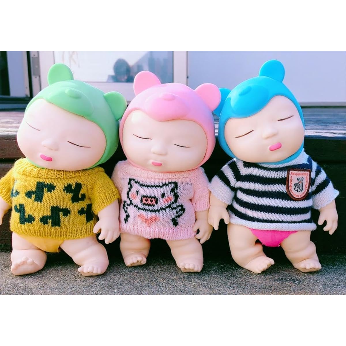 Relaxing Ugly Babies Big Three Brothers Set Sweater