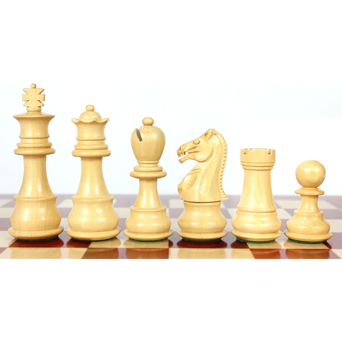 House of Chess - Bad Rosewood/Boxwood Chess Pieces Galaxy Staunton 3" + 2 Extra Queens - Triple Weight