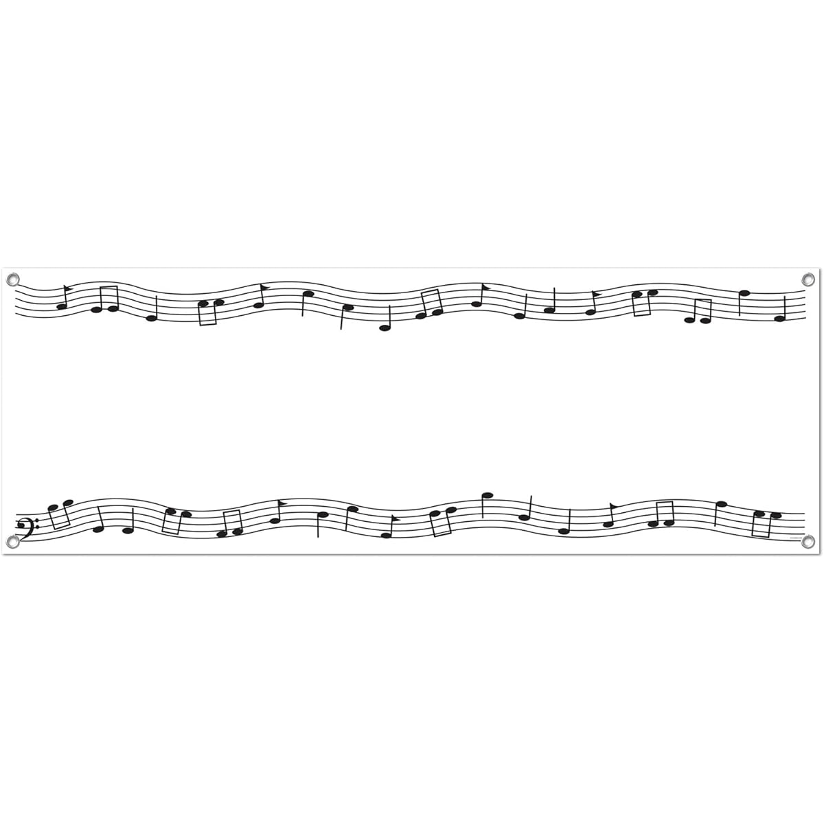 Beistle 57102 1 Pack Musical Notes Sign Banner Multicolor 57102