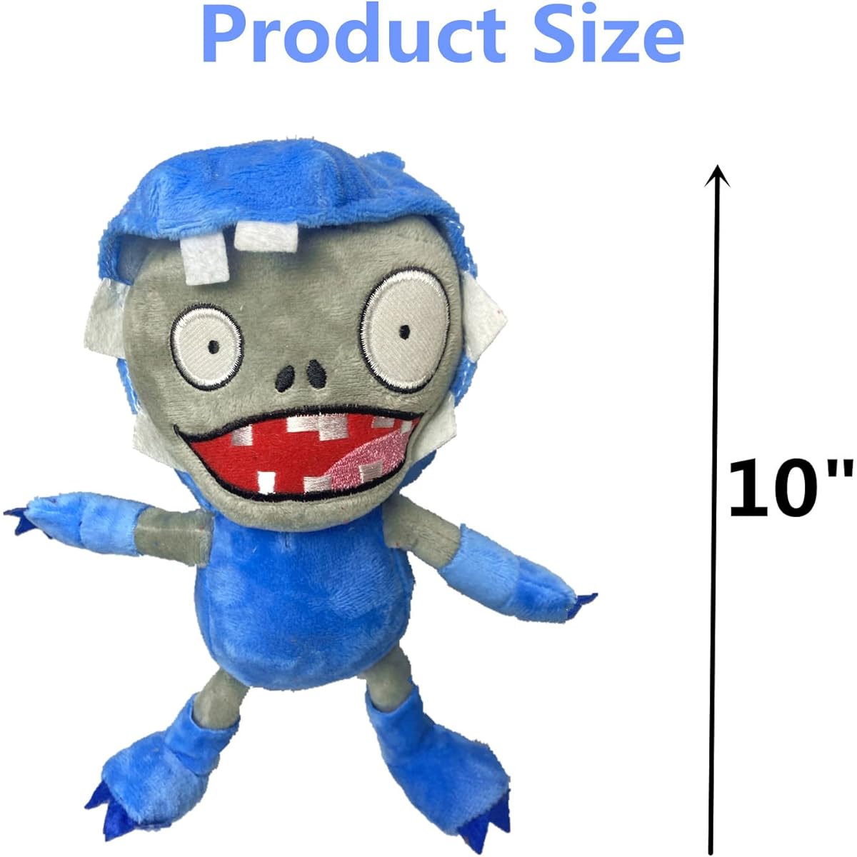 3 Piece Plant VS Zombie Plush Set Toy Stuffed Soft PVZ Figure Doll Clown Zombie, Cylindrical Zombie, Dolphin Rider Zombie, Great Gift for Christmas, Birthday