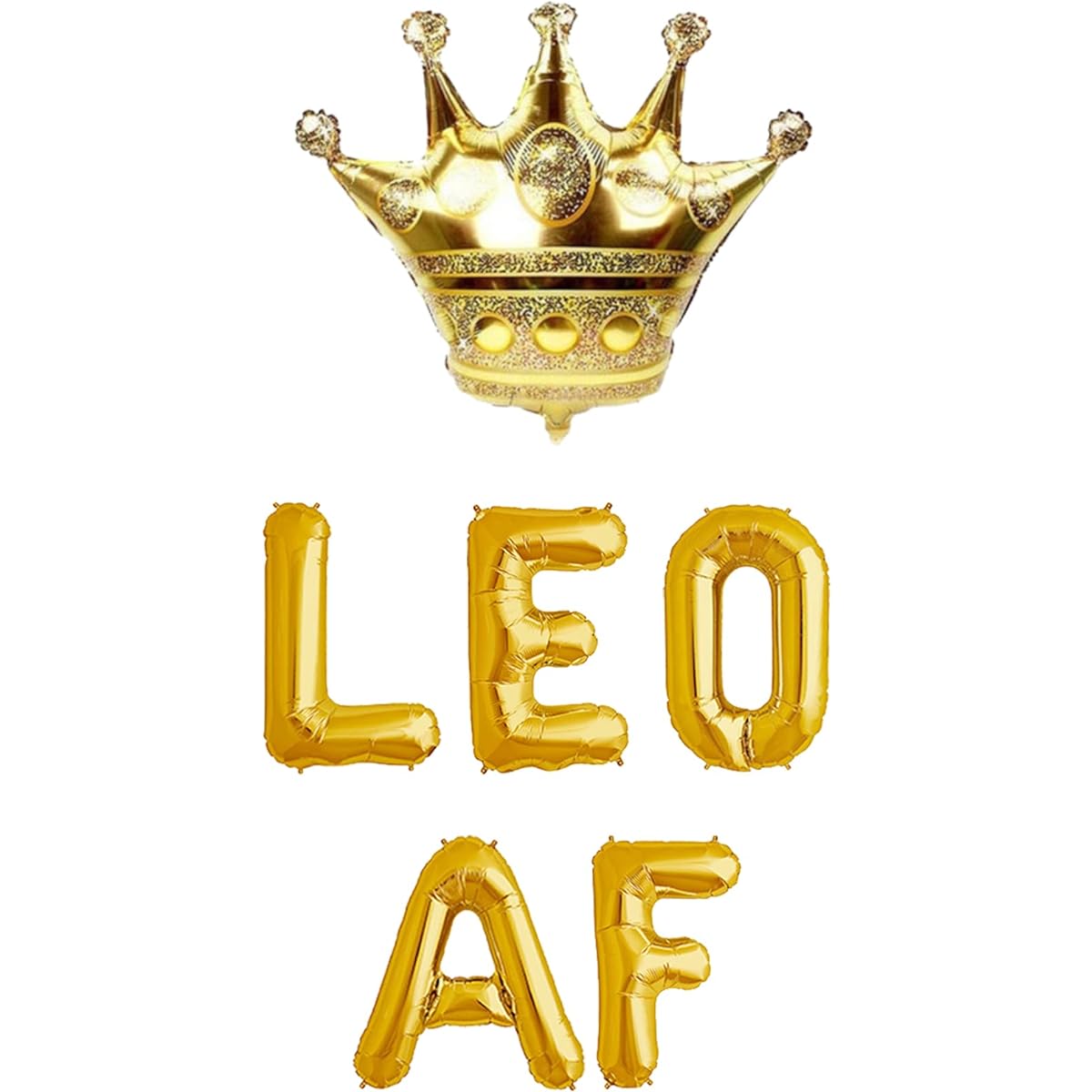 Leo AF Banner, Leo Party, Big Leo Energy, 30th/21st/25th Birthday Decoration Sign, Leo Birthday Balloons, Leo Birthday Decorations (Black)