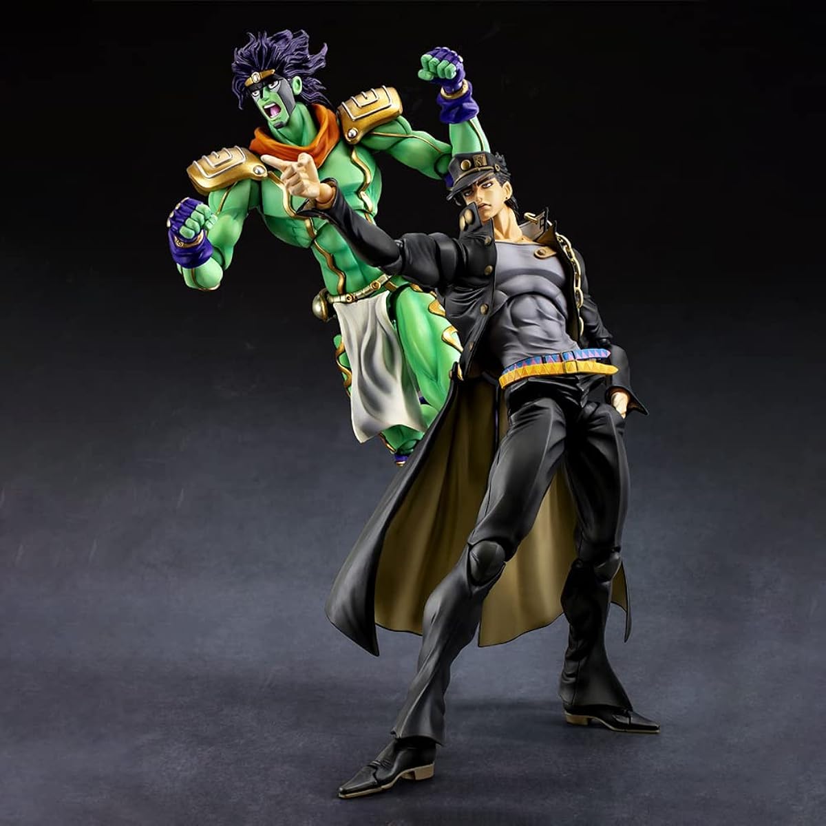 QAHEART Star Platinum Figure Kujo Jotaro/Dio Brando Anime Figure Statue Super Movable Action Figure Ornament