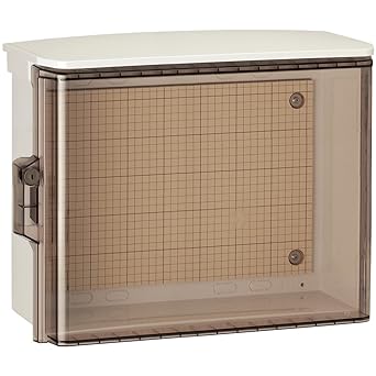 Nitto Kogyo Weatherproof plastic box with key/transparent door (with roof) OPK20-55CA