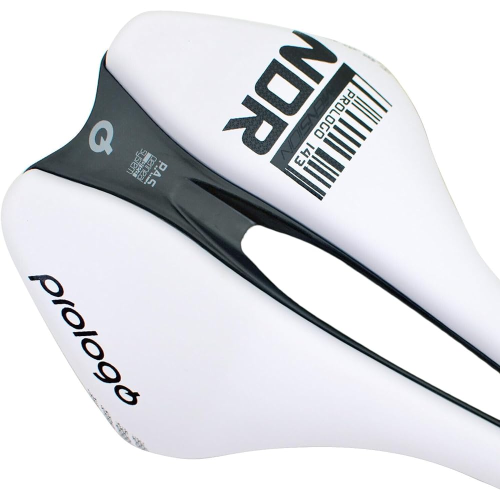 Prologo Dimension NDR STN Rail Road MTB Triathlon Saddle, White, PR2804