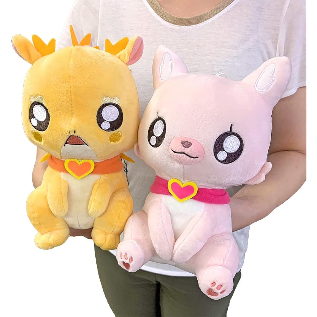Delicious Party PreCure Huge Plush Toy 2 Set of 2, Approx. 23cm, Kome Kome, Menmen