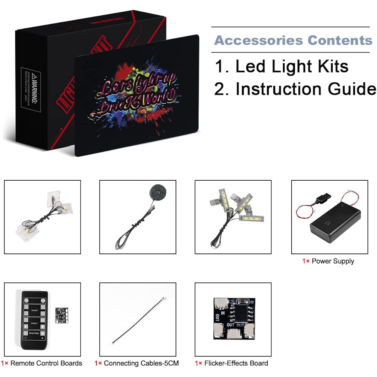 BrickBling LED Lights for Lego 71411 Mighty Bowser Building Playset Remote Control Lighting Compatible with Lego Bowser - No Model