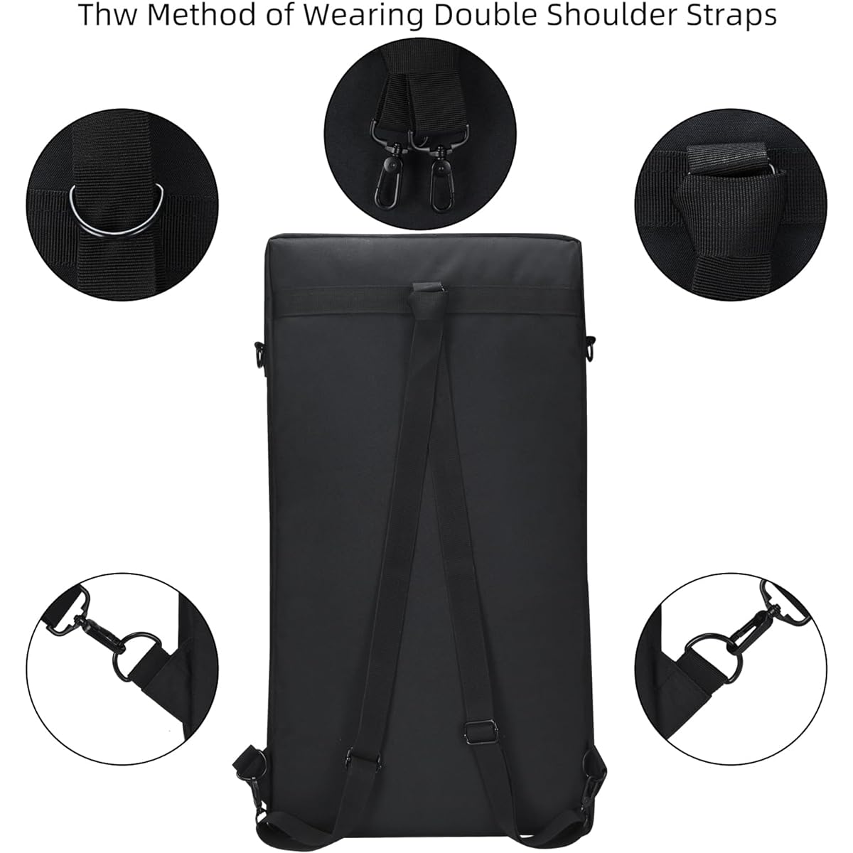 Seracle Carry Case Portable Bag Travel Case Compatible with DDJ-FLX6 / DDJ 800 / DDJ SX SX2 SX3 Portable Controller and DJ Headphones (Black)