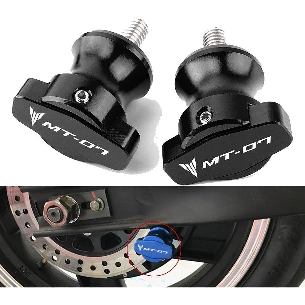 Bike Stand Screw Slider 6mm Motorcycle Accessories Swing Arm Spool Stand Screw Slider For TRACER 700GT 900GT TRACER MT09 MT07 MT 07 09 2014-2021 (Color: Black, Size: TRACER)