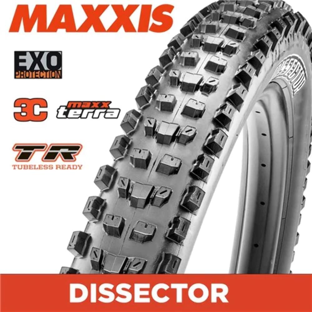Maxxis Dissector Tire 27.5x2.4 Foldable Tubeless Bl 3C Maxx Terra EXO Wide Trail