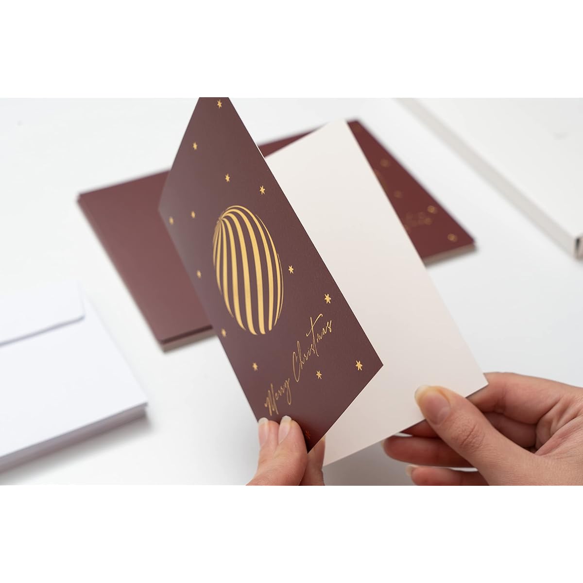 Gold Foil Holiday Cards Christmas Cards Set of 24 with Envelopes Christmas Cards Boxed Christmas Cards Bulk Purchase