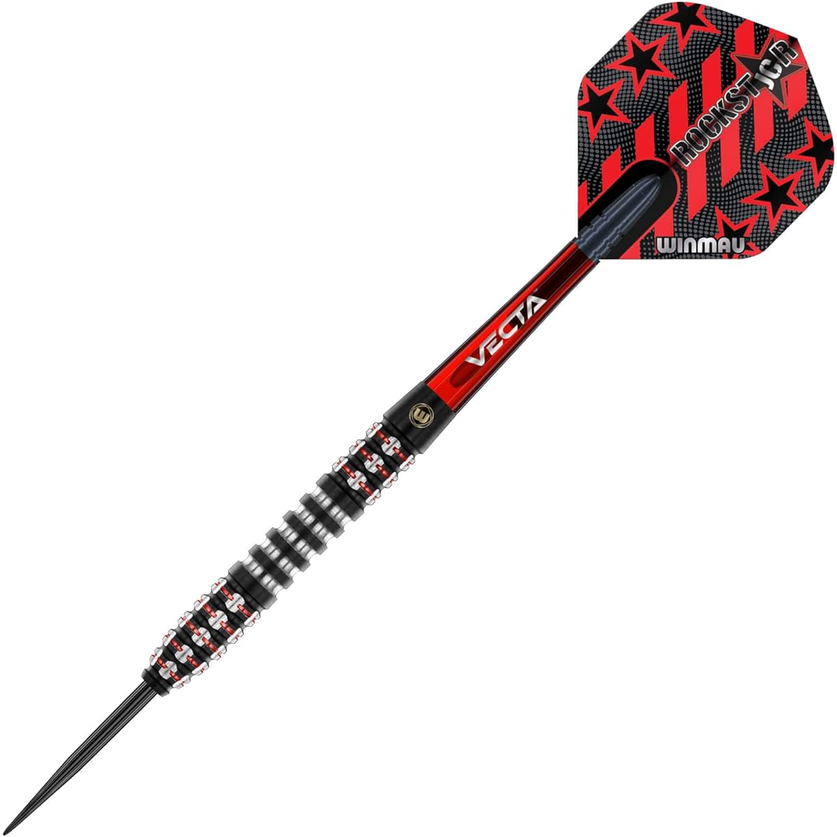 Winmau Joe Cullen Ignition 23 Gram Professional Steel Tip Tungsten Dart Set with Flight and Stem (Shaft)