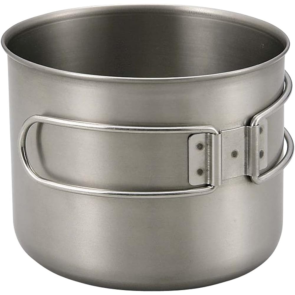 Captain Stag Barbecue Pot Dish Set Titanium Cartridge Cooker Set 820ml M-9078M-9078