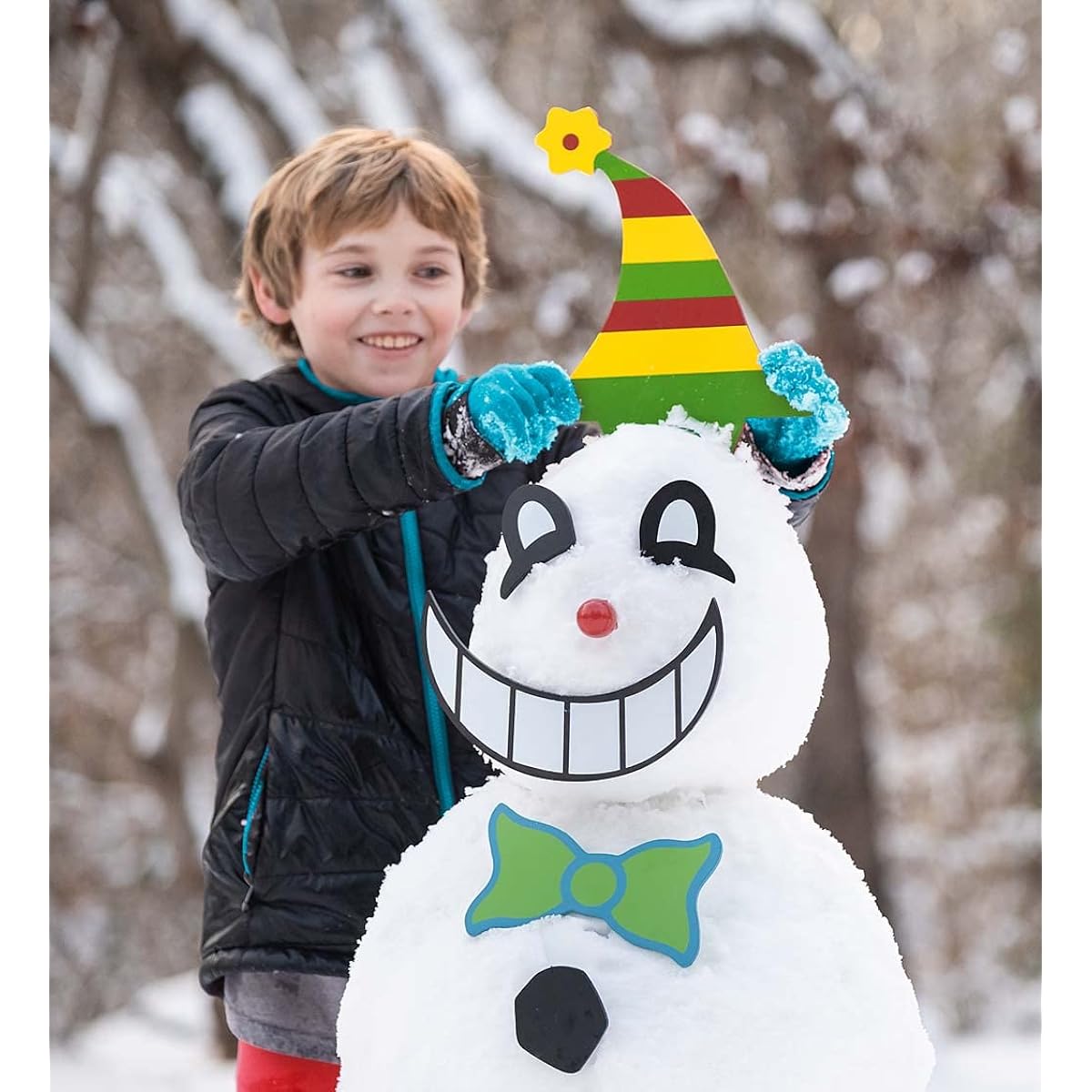 Decorate-A-Great Snowman 40 Piece Wooden Accessories Decorating Kit