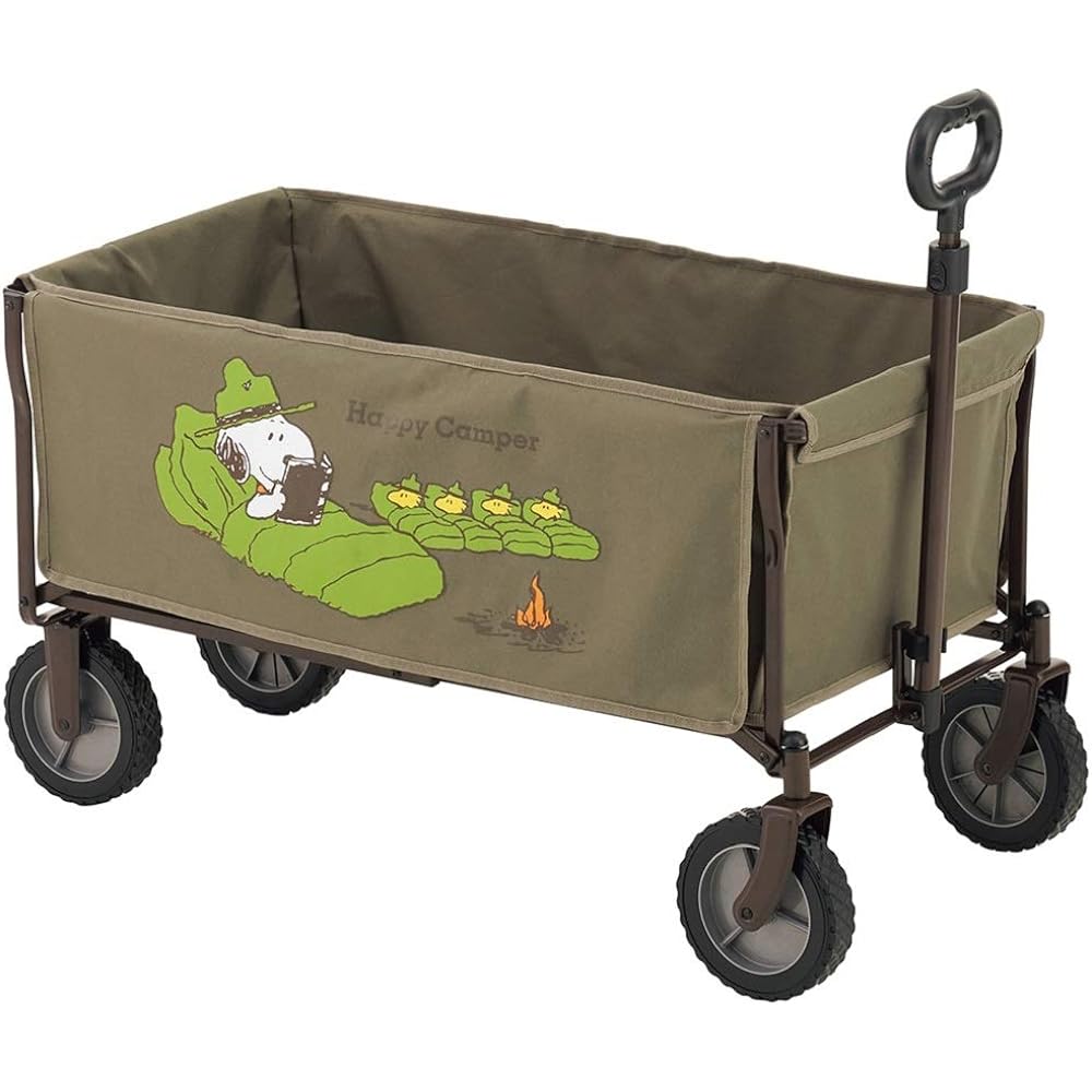LOGOS SNOOPY (washable) carry cart 86001087 Khaki (approx.) Width 100 x Depth 51 x Height 56 cm