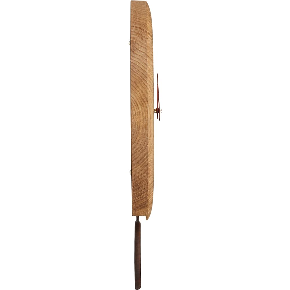 Asahikawa Furniture Kobo Pecker Tamo Round Pendulum Clock Pendulum Walnut Large F35-2