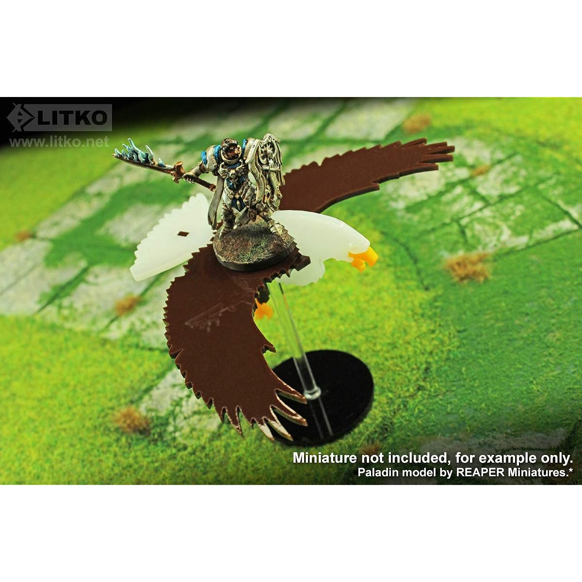 LITKO Flying Eagle Character Mounting Kit with 2" Round Base
