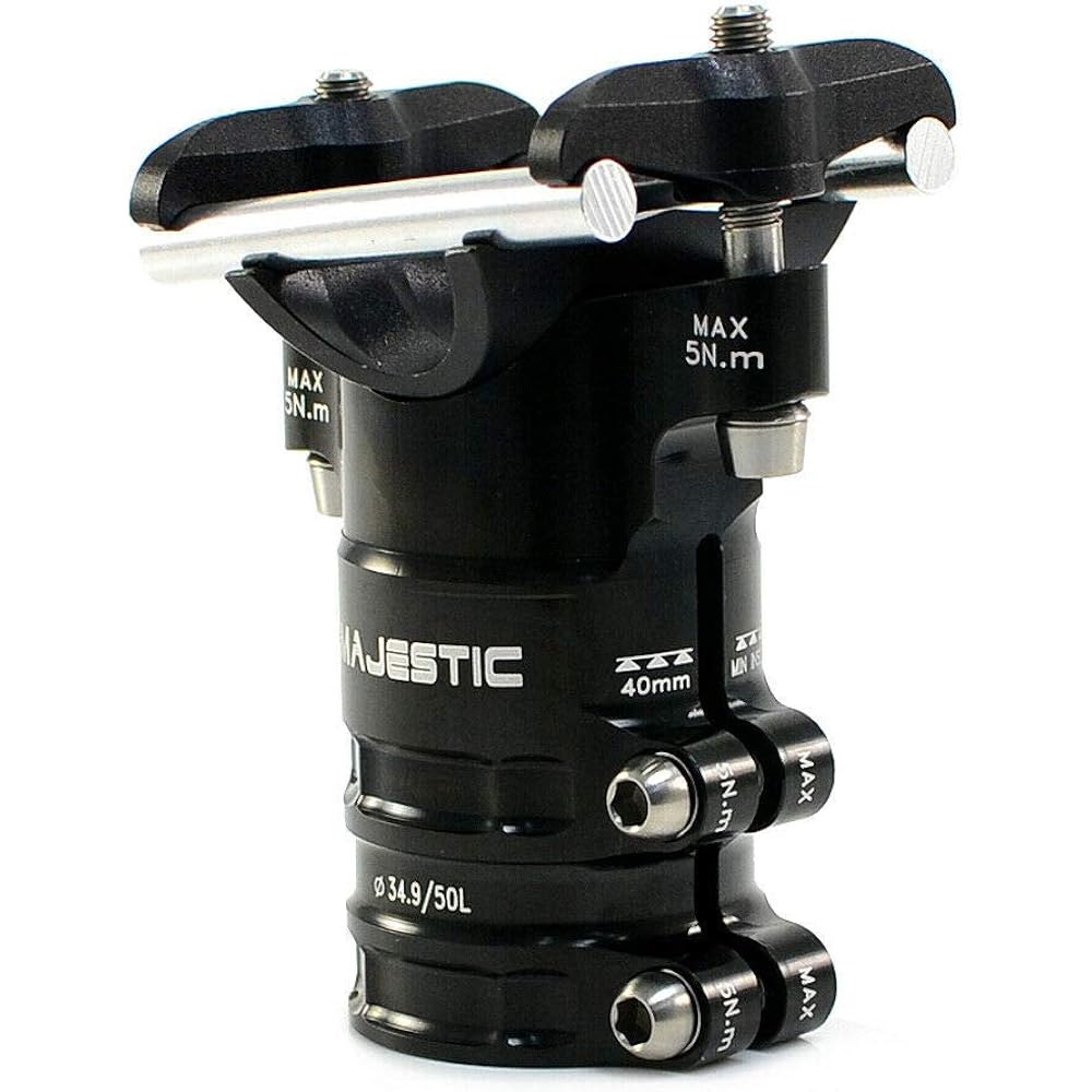 KCNC SP-9 ISP Majestic Seat Clamp 34.9/50mm Zero offset w/Ti Bolt, Black, SK2139