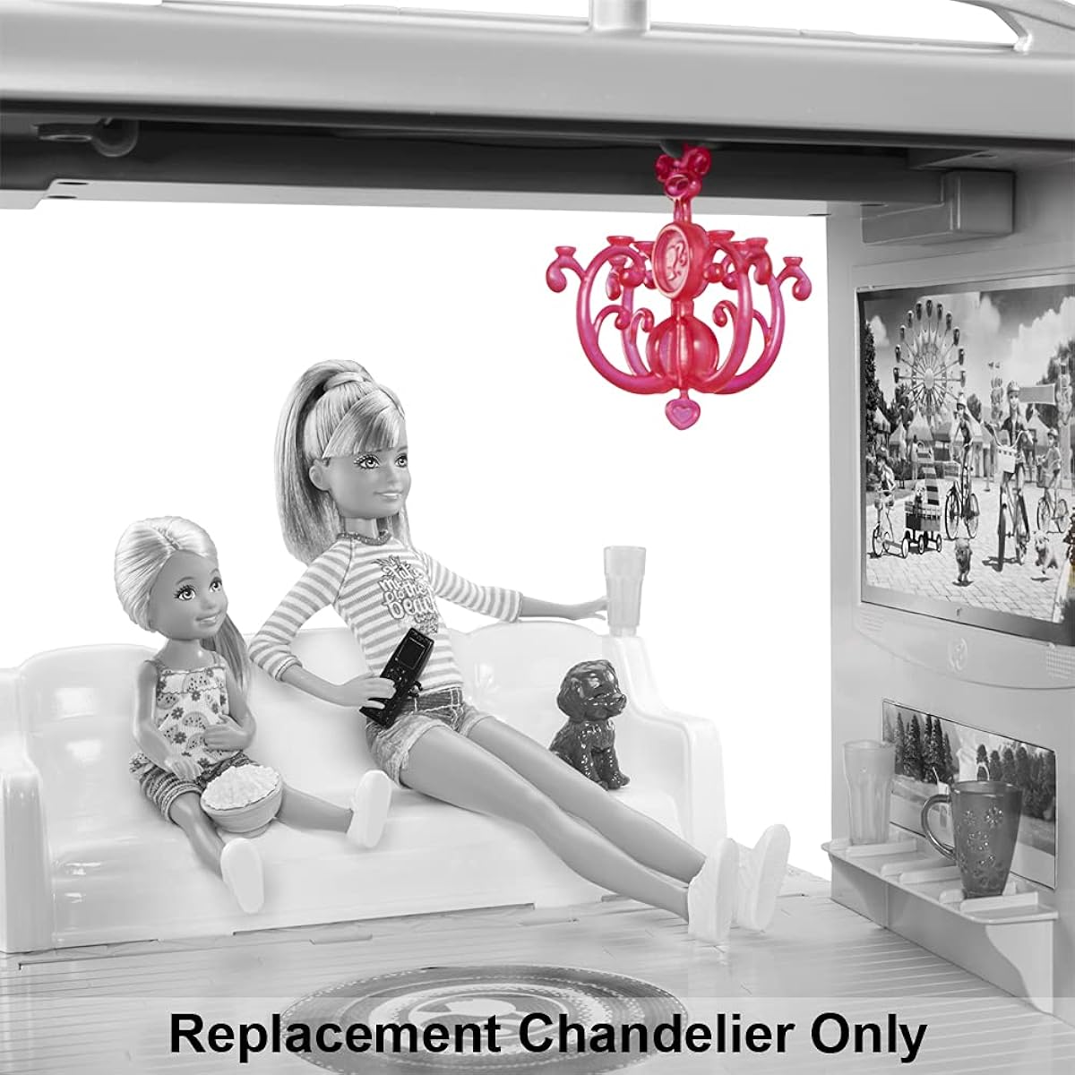 Replacement Parts for Barbie Camper Van - CJT42 - Barbie RV Pop Up Camper Vehicle Playset ~ Replacement Chandelier