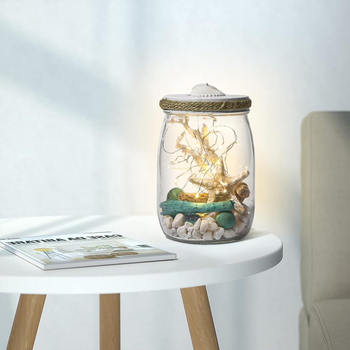 Jar Light Outdoor Fairy Night Light Gift Country Style Solar Fairy Lantern Garden Halloween Decoration Outdoor Fairy Night Light Gift