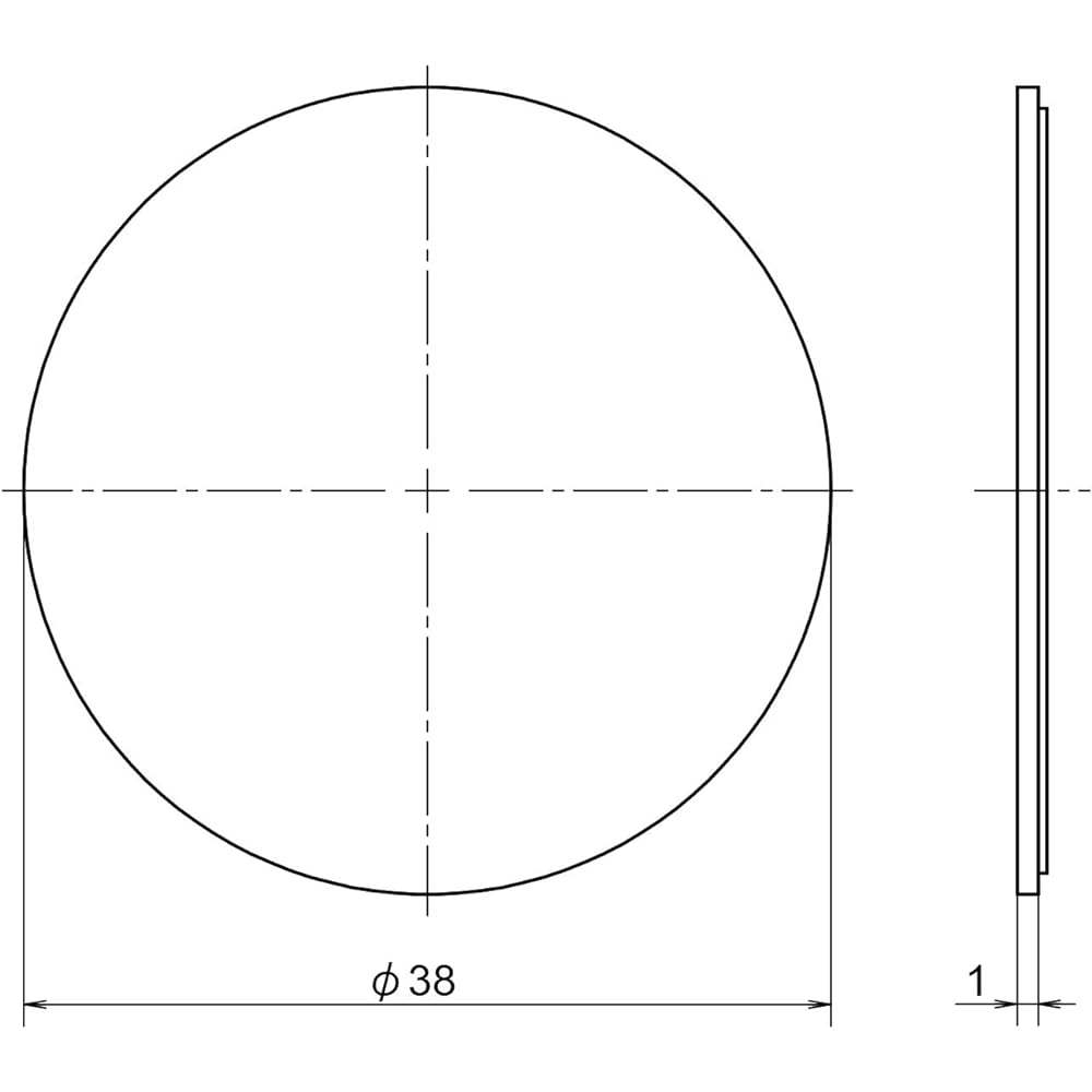 Joe Prince Takeshita Stainless Steel Collision Prevention Seal φ38 10 pieces OT-E450-SUS-1-H OT-E450-SUS-1-H