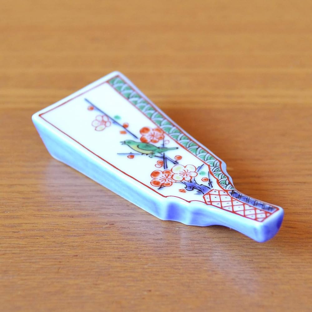 Chopstick rest New Year set of 5 stylish cute Arita ware battledore chopstick rest