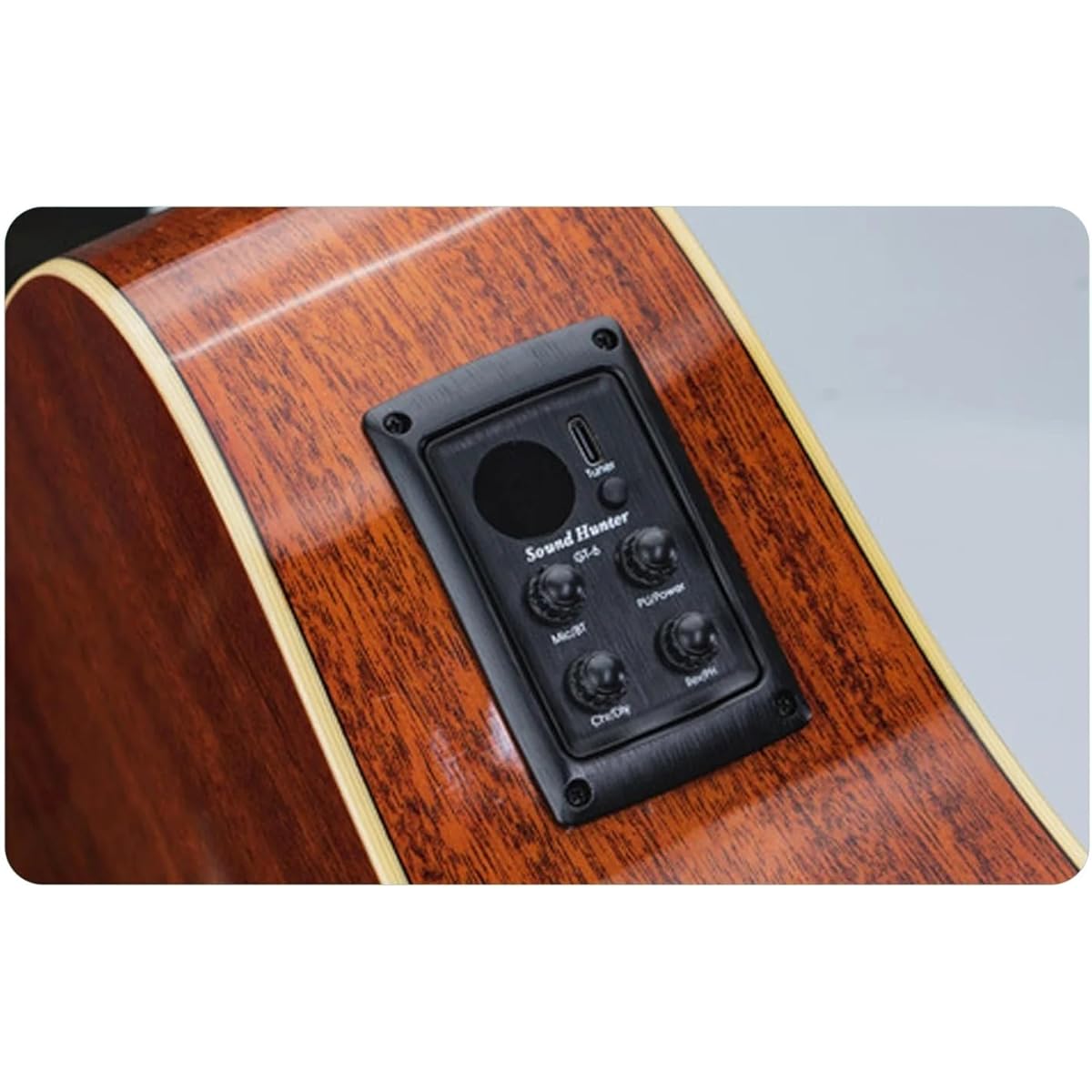 Affordable system that applies chorus and reverb without an amplifier. More features than the Yamaha TransAcoustic.