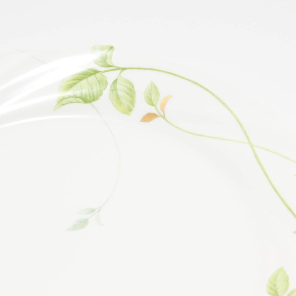 NARUMI Plate Lemon Balm 27cm Green Plant Pattern Lunch Plate One Plate Dinner Made in Japan 8365-1952