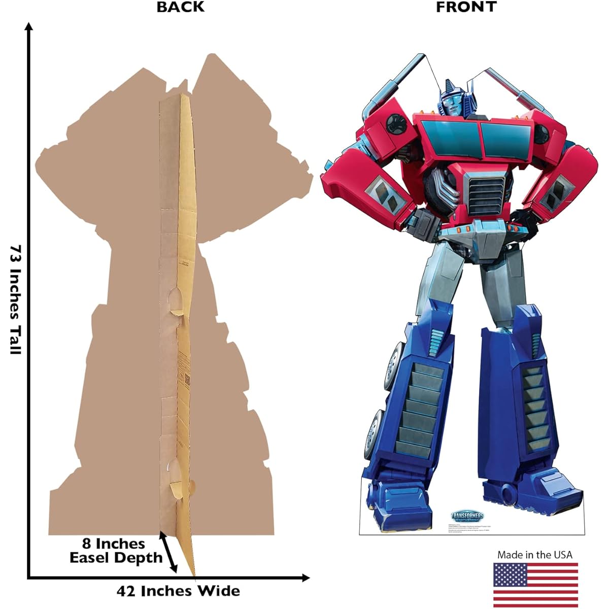 Cardboard People Optimus Prime Cardboard Cutout Stand Up - Transformers EarthSpark (TV Series)