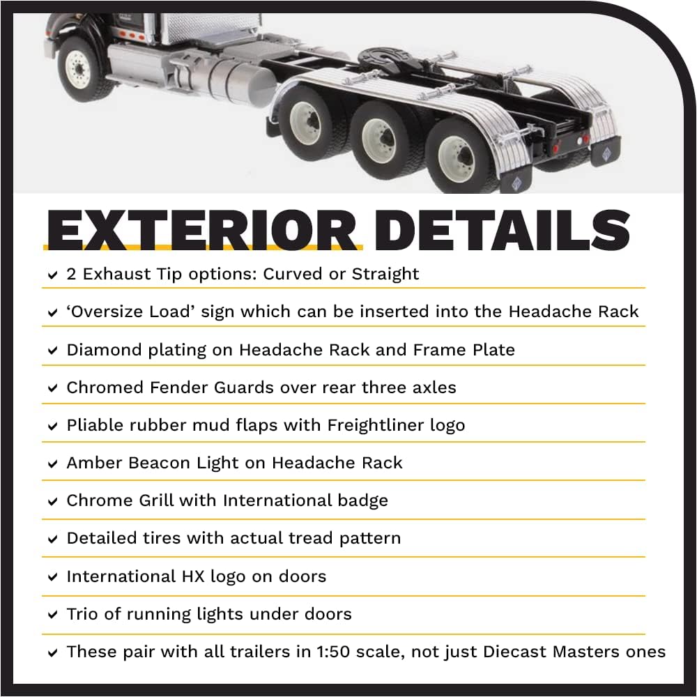 1/50 International HX620 Truck (8×6) (Metallic Black)