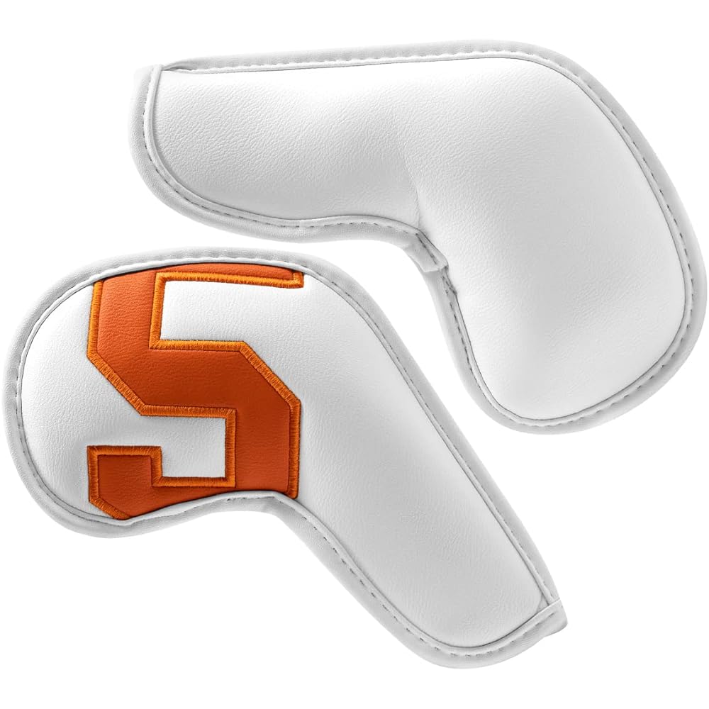 Golf head cover iron club set 10 pieces number synthetic leather PU leather long neck Velcro closure