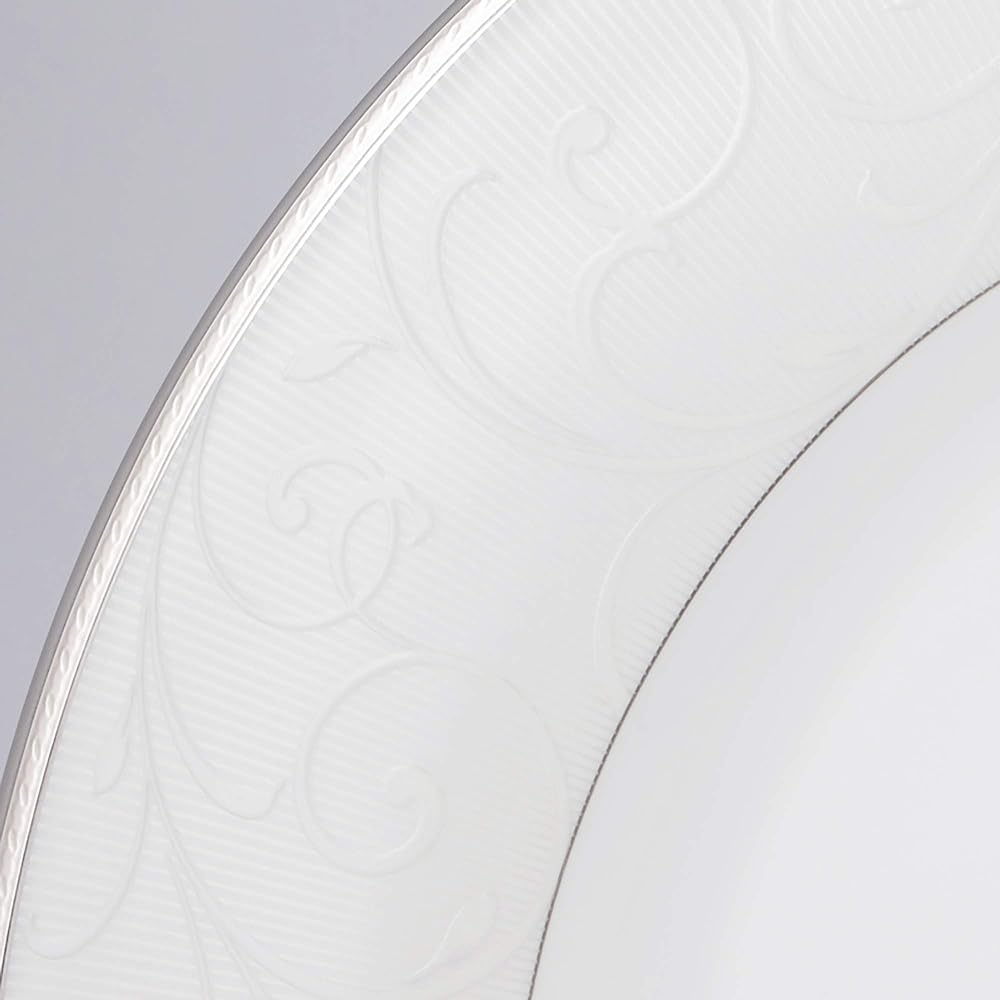 NARUMI Plate Dish Pearl Arabesque Beige 30cm Press Plate 50855-1670