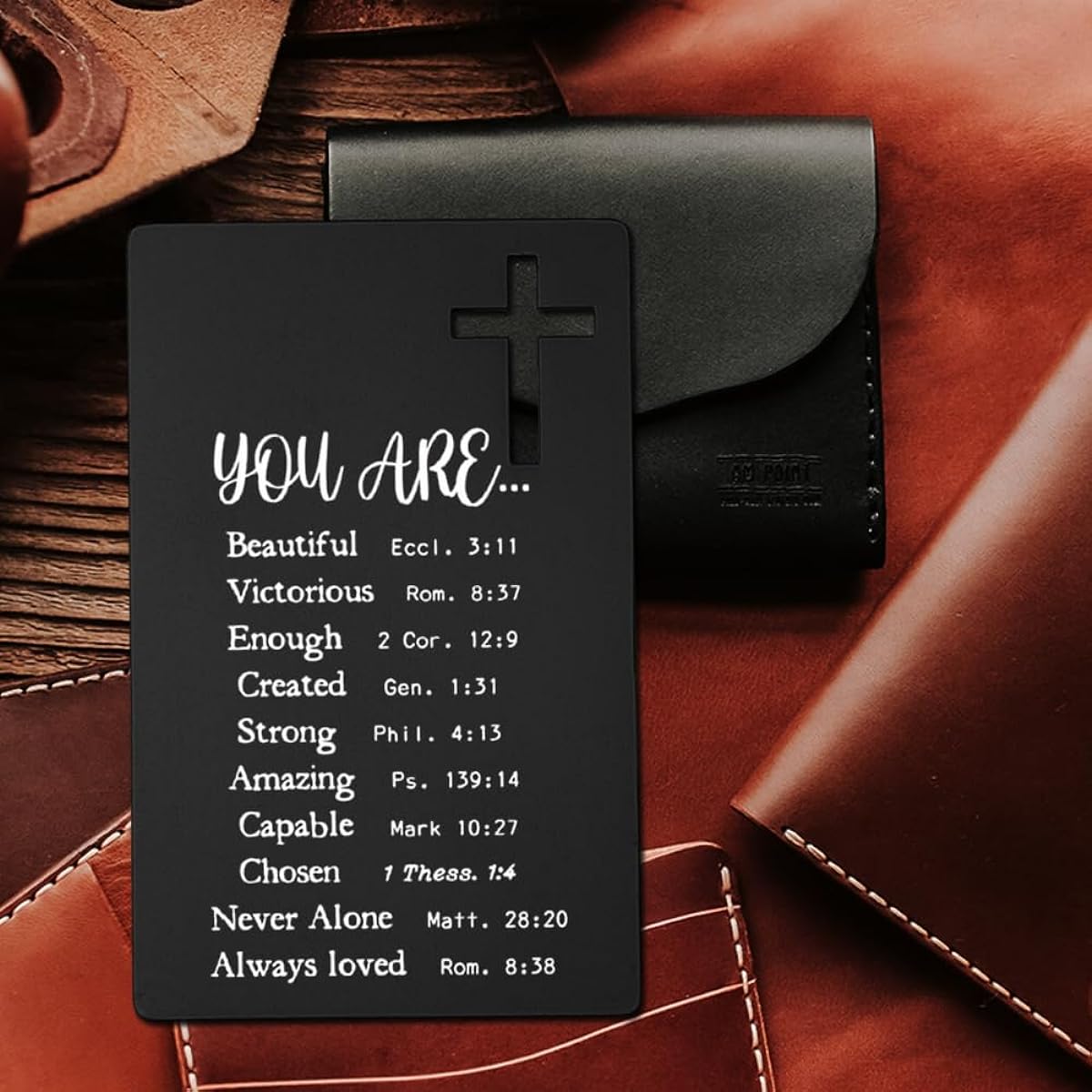 Religious Bible Verse Wallet Insert Card Gift Bible Inspirational Religious Gift for Female Friend Beautiful Motivational Birthday Present for Mother Sister Friend Coworker