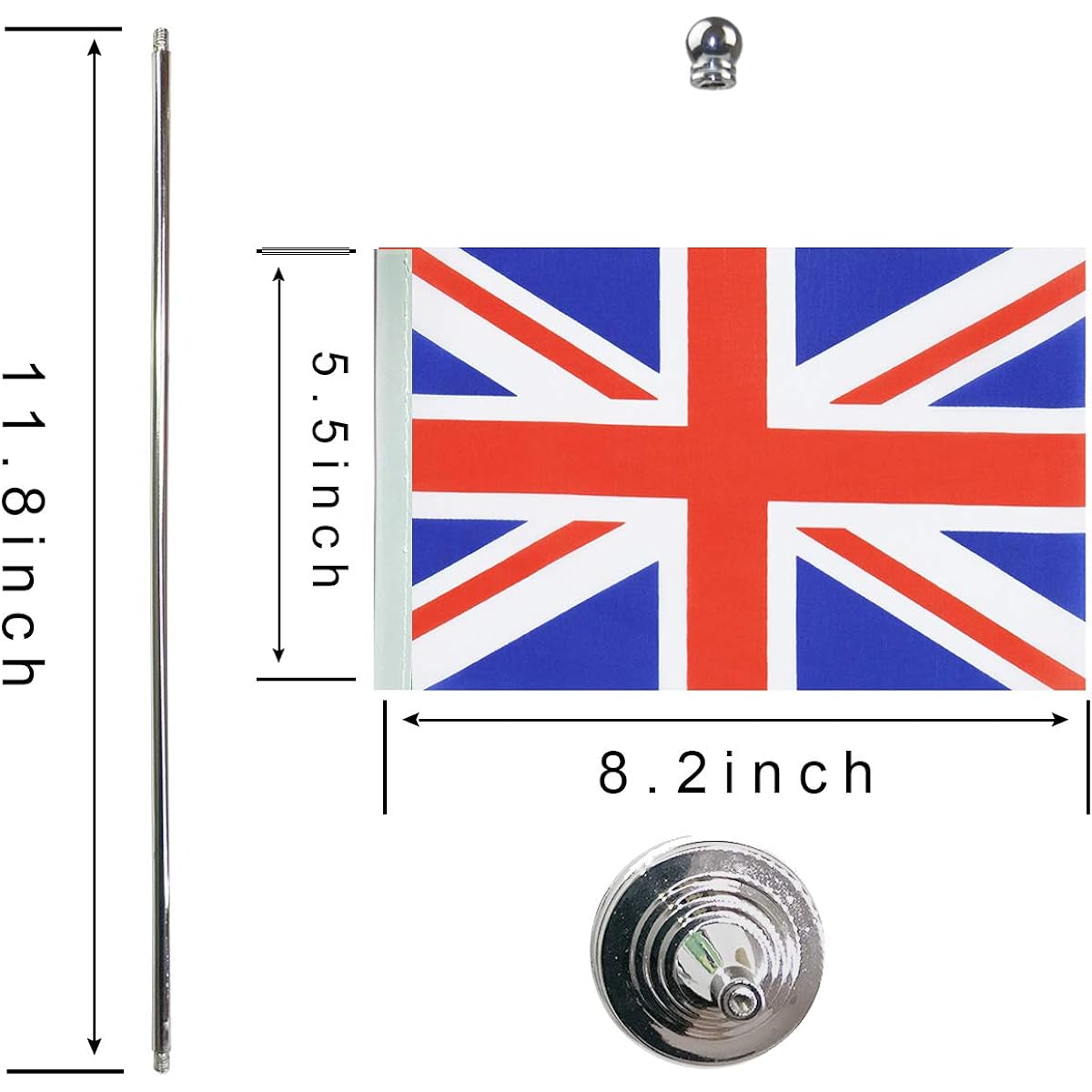 GentleGirl United Kingdom Flag, British Flag Table Flag Desk Flag Office Flag International World Flag Banner for Festival Event Celebration Office Decoration Desk Home Decoration