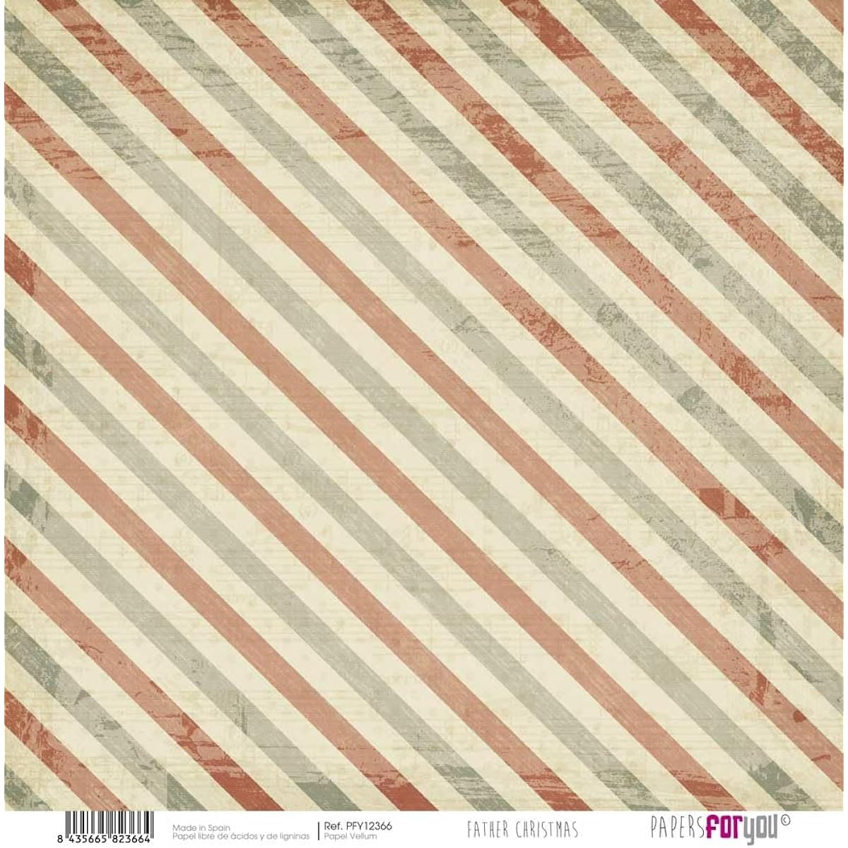 Papers For You - Vellum Scrapbooking Paper Kit | "Father Christmas" Collection | 6 Sheets of Single Sided Vegetable Paper with Different Designs | Size 30 x 31 cm (11.8" x 12.2")