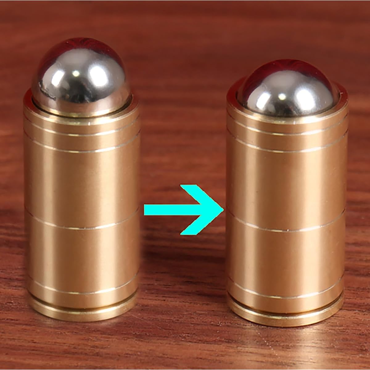 Fogilas Ball & Tube Mystery Gimmick Magic Trick Steel Ball in Tube Charming Magic Close-up Illusion Prop Easy to Learn Magic Tricks