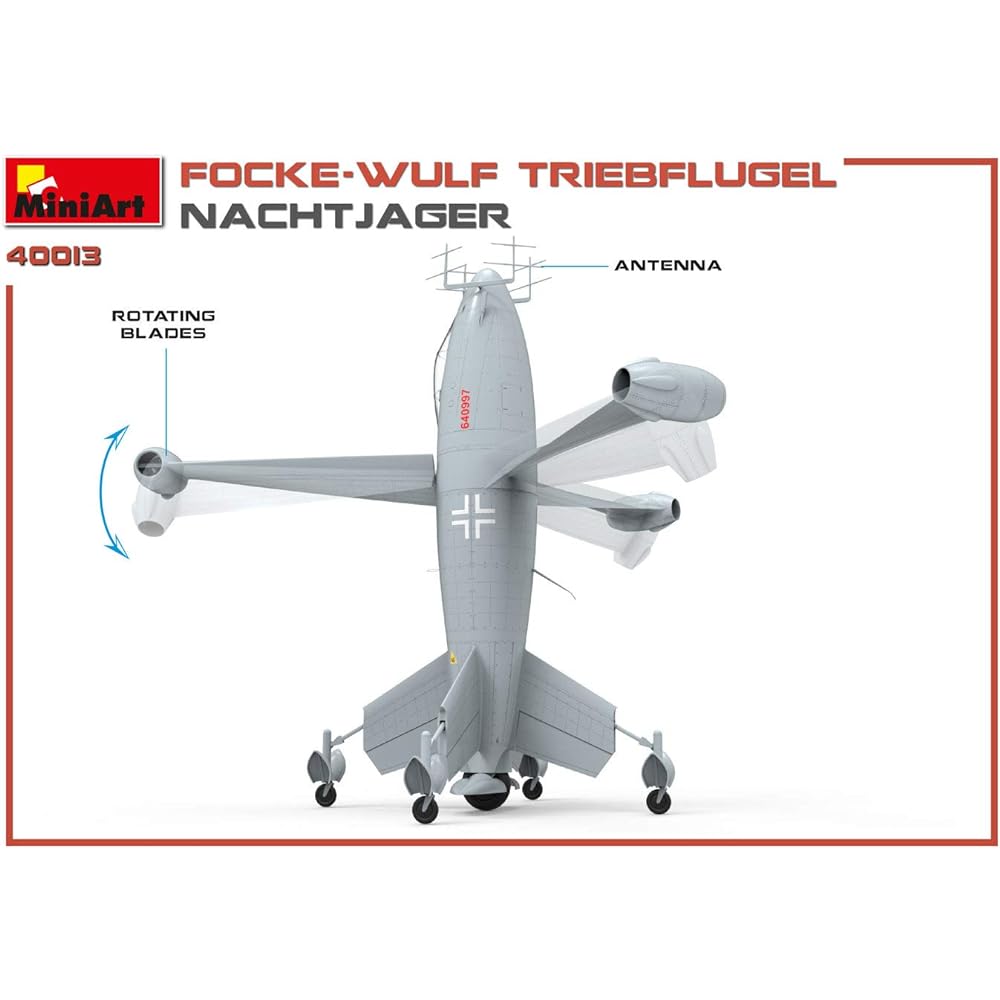 Miniart 1/35 Luftwaffe Focke-Wulf Triebflugel night fighter plastic model MA40013