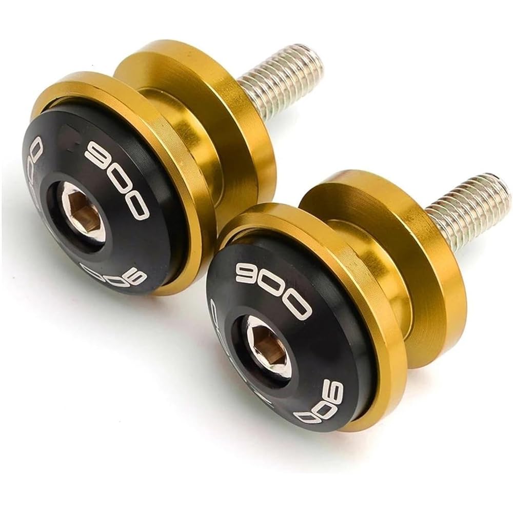 Bike Stand Swing Arm Slider 8mm Motorcycle Accessories Frame Stand Screw Slider Swing Arm Spool Slider CNC For Z900 Z 900 2017 2018 2019 2020 (Color: Gold)