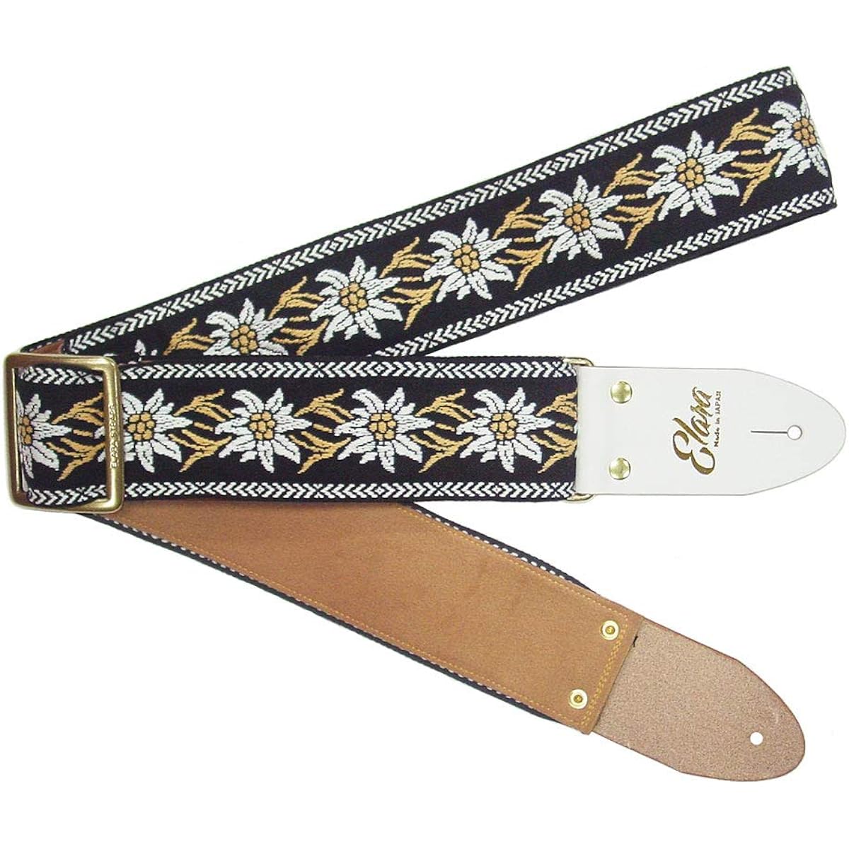 Elara Straps Spread Constanta Black Ultrasuede Beautiful and sturdy professional guitar strap
