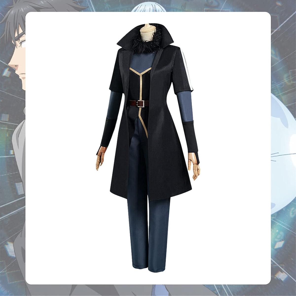 That Time I Got Reincarnated as a Slime Demon Lord Rimuru Tempest Cosplay Costume Popular Stage Clothes Stage Halloween Christmas Event Party New Year's Festival Cultural Festival School Trip Program Custom Made Unisex (L, Female)