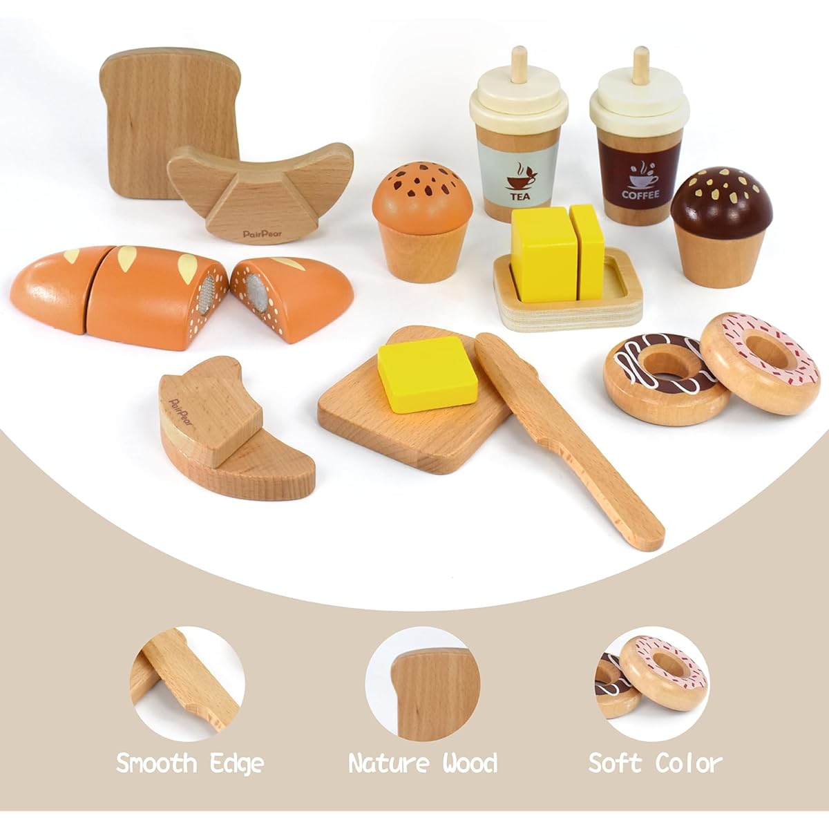 PairPear Wooden Bakery Playset