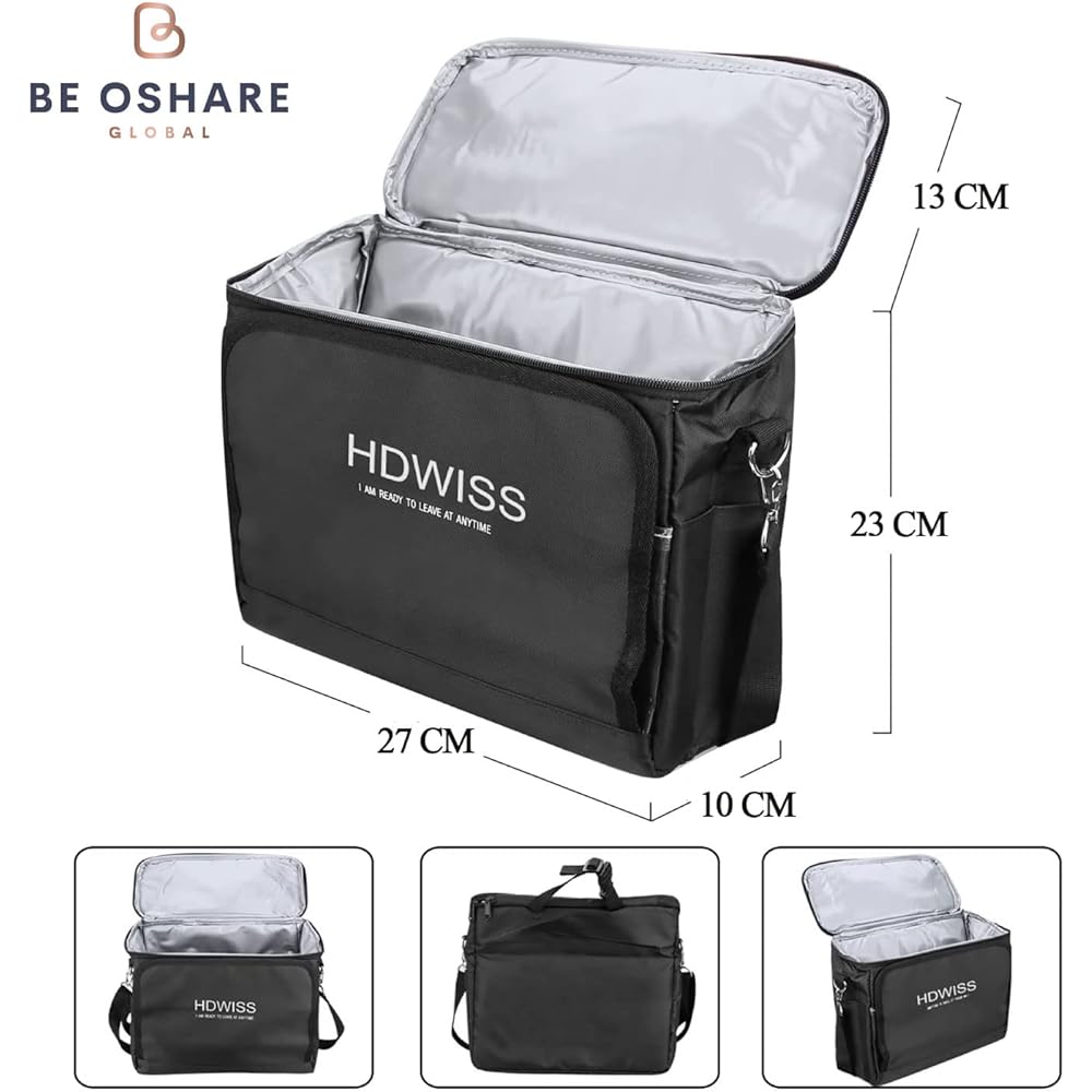 Be Oshare Car Storage Pocket, Cold and Thermal Bag with Shoulder Strap, Multi-Bag, Cool and Thermal, Portable, Foldable, Tablet Holder, Multifunctional Storage, Large Capacity, Waterproof and Wear-resistant, For Picnics, Camping, Outdoors, BBQ, Home Use,