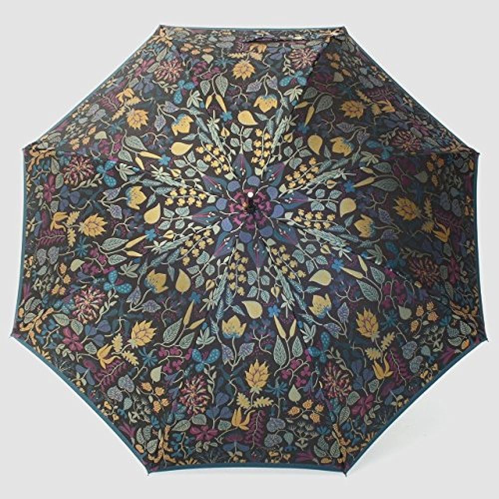 Makita Shoten + Stig Reventri HERBARIUM Women's Long Umbrella, Scandinavian Design, Luxury Koshu Ori, Made in Japan