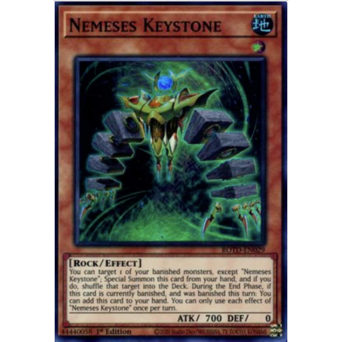 Nemeses Keystone ROTD-EN029 Super Rare First Edition