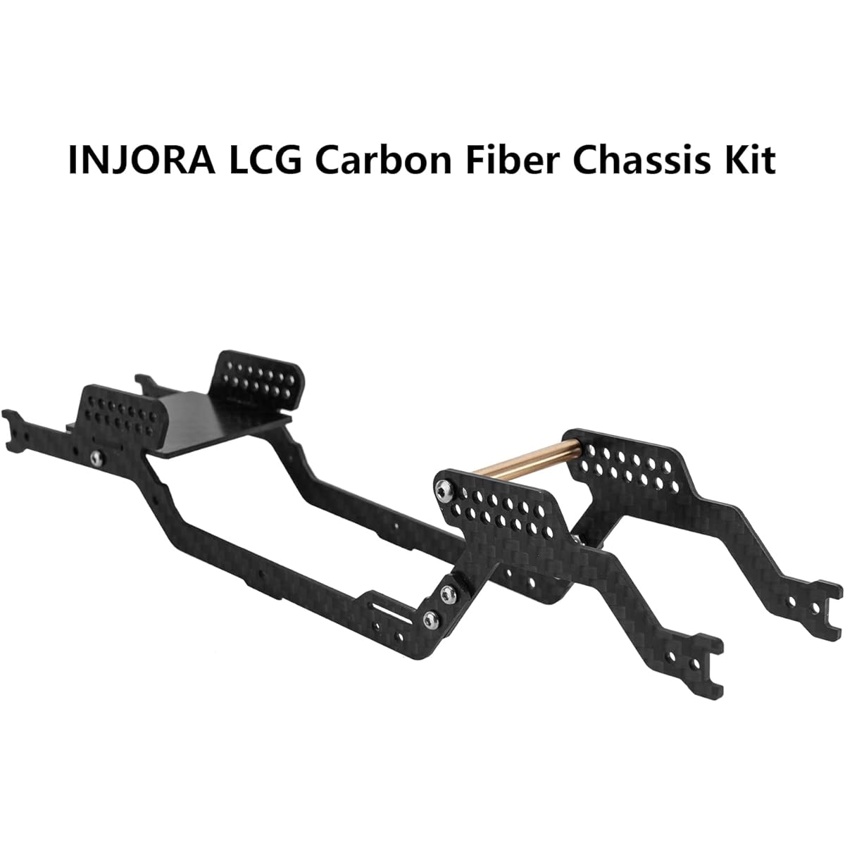 INJORA Carbon Fiber Chassis Kit LCG Frame Girder for TRX4M Defender 1/18 RC Crawler Upgrade