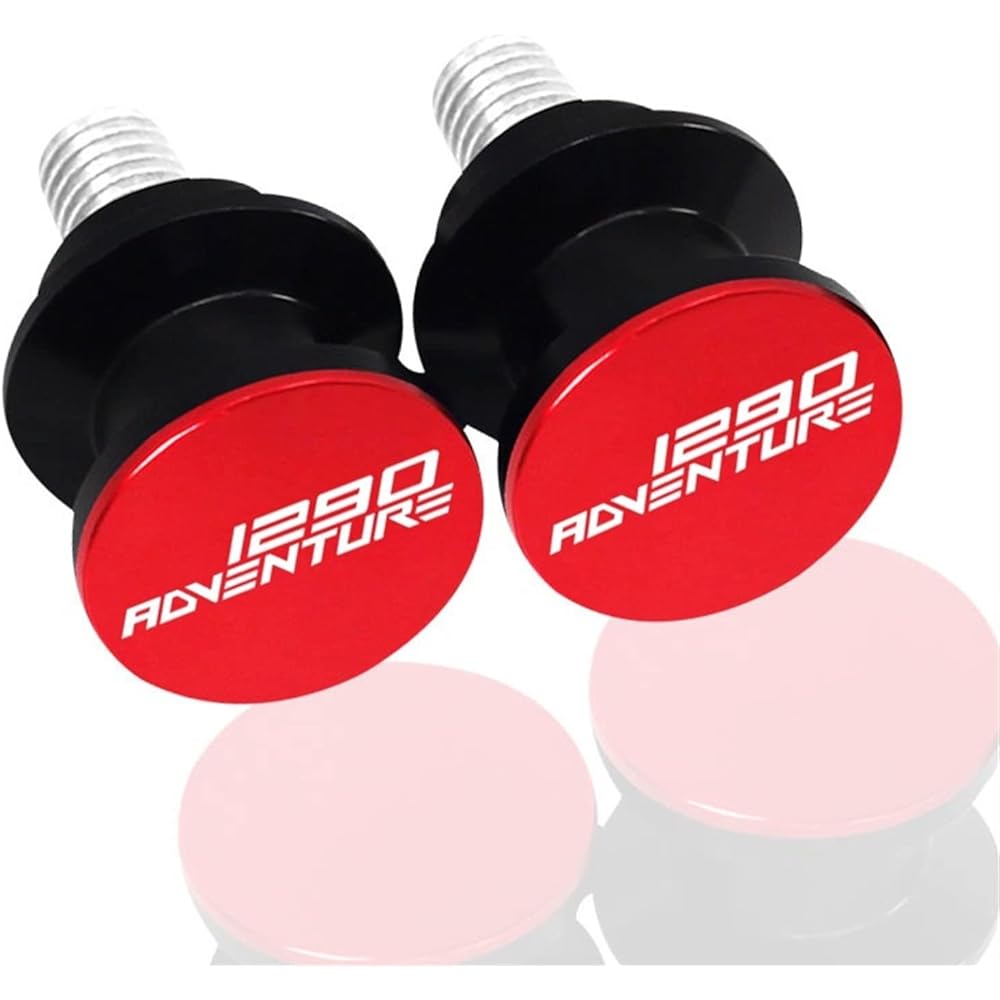 DOOREX 10mm Motorcycle CNC Aluminum Swingarm Spool Slider Stand Screw 1290 Adventure 1290 Super Adventure ADV 2015-2021 2019 2020 Swingarm Slider Spool (Size : Silver)