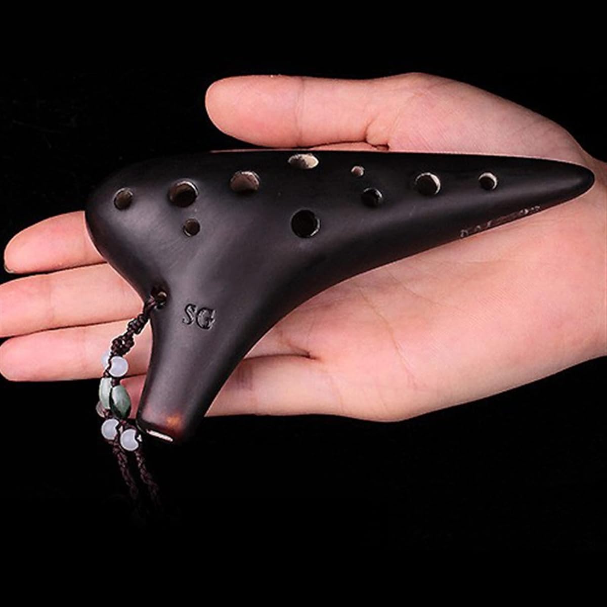 12 Holes Treble G Tune Smoke Playing Ocarina 12 Holes for Students Beginners Adults Wind Instrument Ocarina Musical Instrument