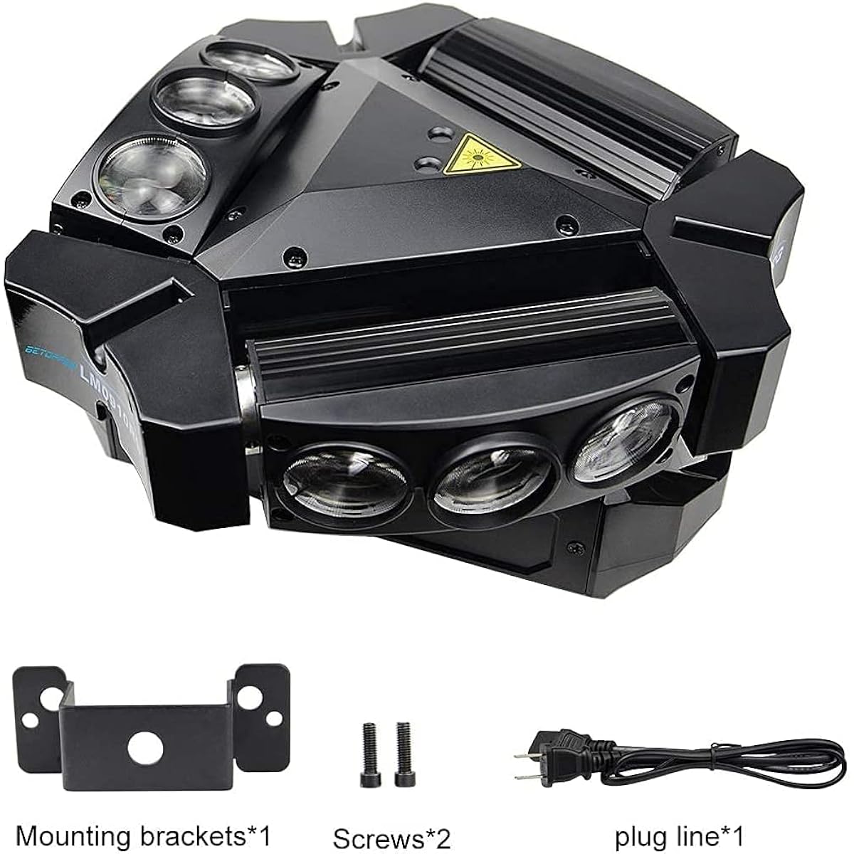 BETOPPER Moving Headlight Stage Lighting LED Stage Light 370mW RGBW 9x10W 4-in-1 DMX512 Moving Light Disco Light Strobe Effect Stage Lighting Light LED Lighting DJ Party Light Rotating (1pack)