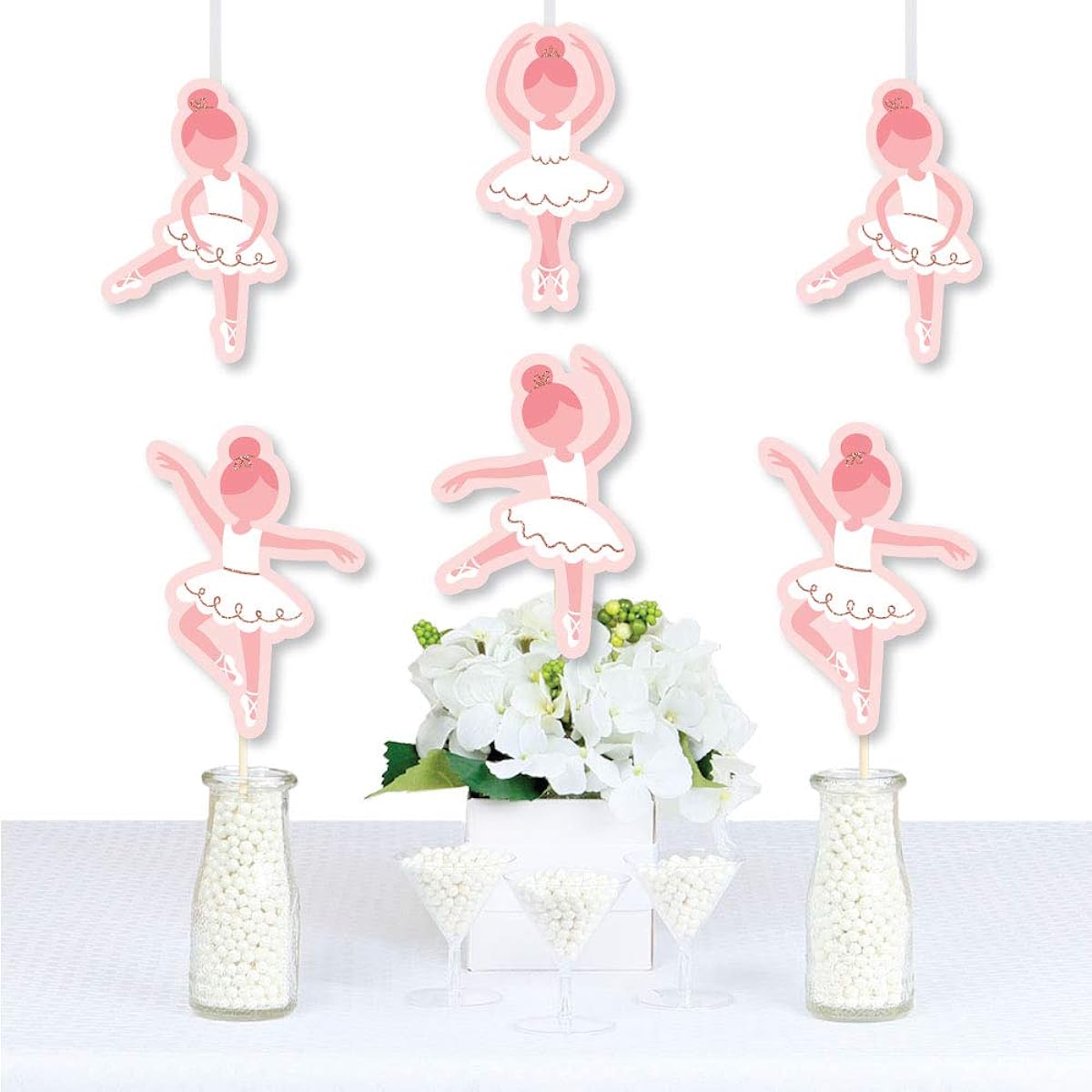 Big Dot of Happiness Tutu Cute Ballerina - Decoration DIY Ballet Birthday Party Baby Shower Essentials - Set of 20
