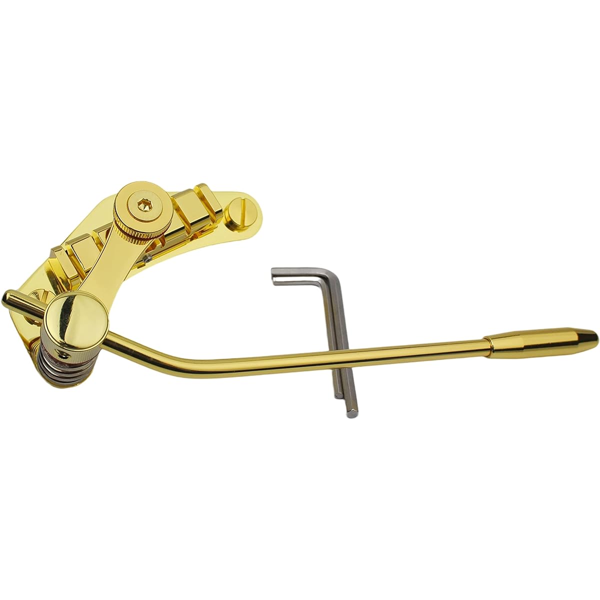Guyker Tune-O-Matic Style Electric Guitar Bridge Stop Bar Tailpiece Tremolo LP Compatible with SG Guitar Gold